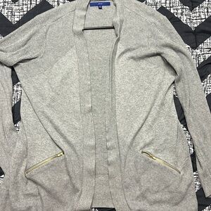 Apt 9 Grey Cardigan with gold hardware LIKE NEW